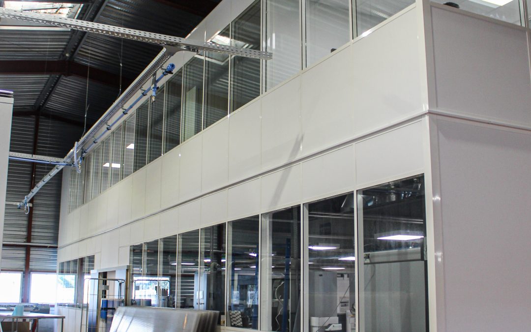 Installation d&rsquo;une plateforme et de cloisons de bureaux à Tarbes (65)